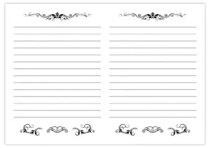 Fogli a righe per block notes 05