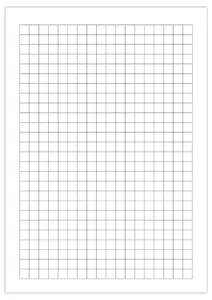 Classico foglio a quadretti 2 cm