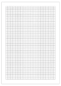 Foglio a quadretti neri 6 mm